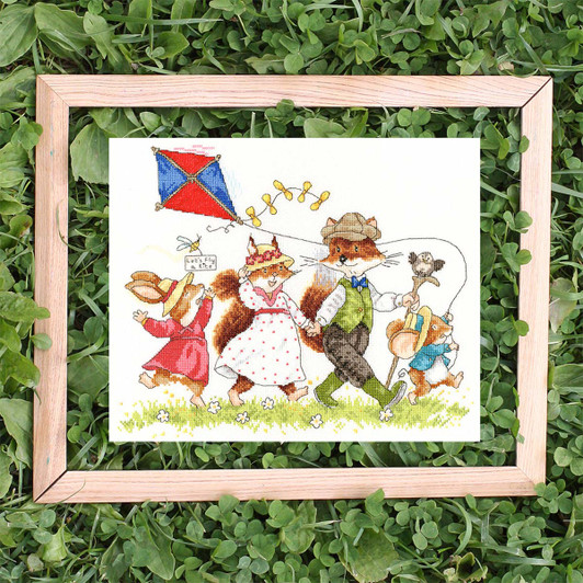 Bothy Threads Let's Fly A Kite Counted Cross-Stitch Kit