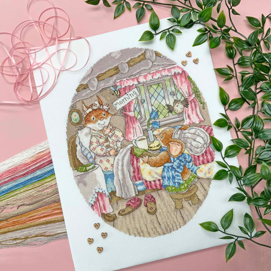 Bothy Threads Breakfast In Bed Counted Cross-Stitch Kit