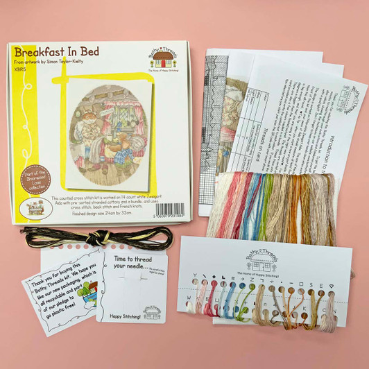 Bothy Threads Breakfast In Bed Counted Cross-Stitch Kit