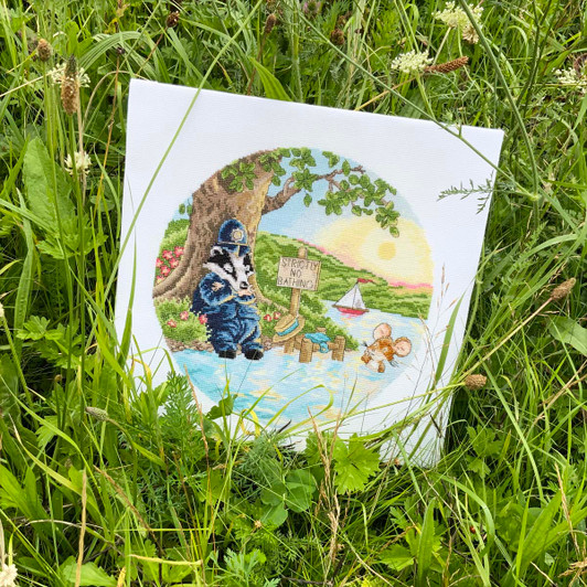 Bothy Threads Strictly No Bathing Counted Cross-Stitch Kit Bothy Threads Strictly No Bathing Counted Cross-Stitch Kit