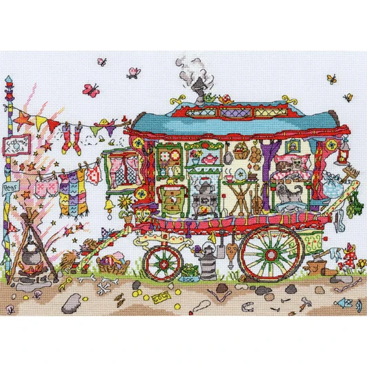 Bothy Threads Gypsy Wagon Counted Cross-Stitch Kit