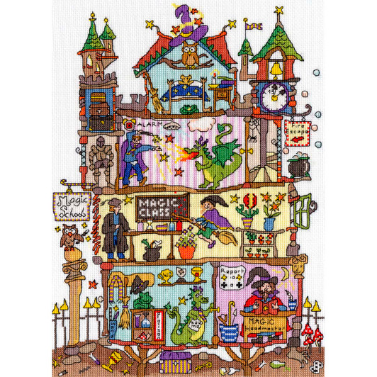 Bothy Threads Magic School Counted Cross-Stitch Kit Bothy Threads Magic School Counted Cross-Stitch Kit