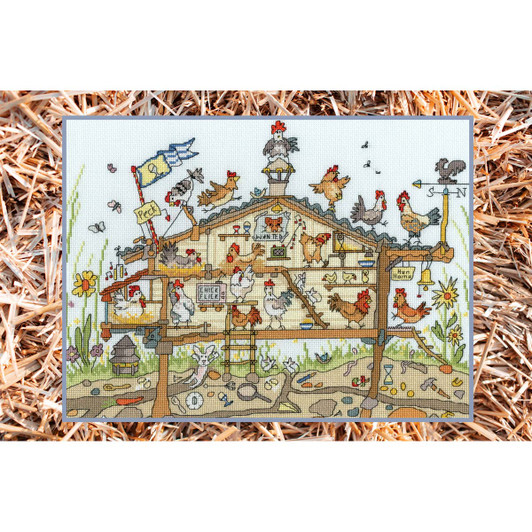 Bothy Threads Cut Thru' Hen Home Counted Cross-Stitch Kit Bothy Threads Cut Thru' Hen Home Counted Cross-Stitch Kit