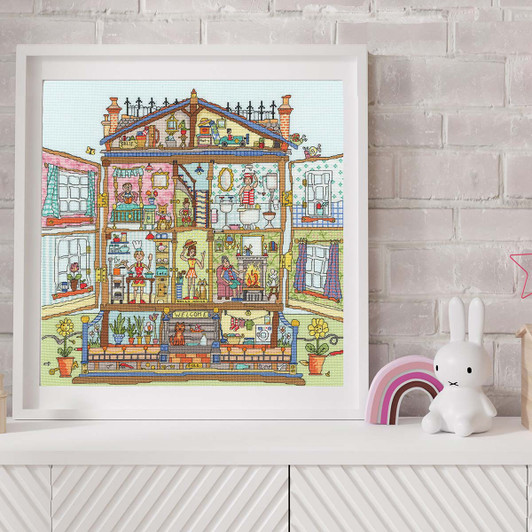 Bothy Threads Cut Thru' Dolls House Counted Cross-Stitch Kit Bothy Threads Cut Thru' Dolls House Counted Cross-Stitch Kit