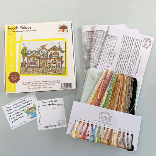 Bothy Threads Pooch Palace Counted Cross-Stitch Kit