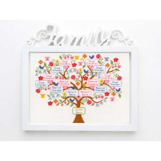 Bothy Threads My Family Tree Counted Cross-Stitch Kit Bothy Threads My Family Tree Counted Cross-Stitch Kit