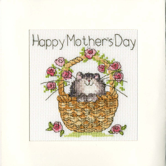 Bothy Threads Basket Of Roses Counted Cross-Stitch Kit