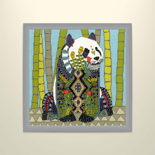 Bothy Threads Jewelled Panda Counted Cross-Stitch Kit