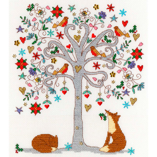 Bothy Threads Love Winter Counted Cross-Stitch Kit Bothy Threads Love Winter Counted Cross-Stitch Kit
