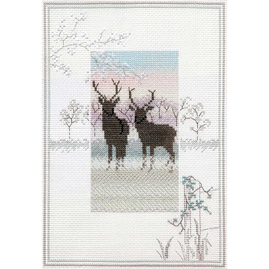 Bothy Threads Misty Mornings - Frosty Deer Counted Cross-Stitch Kit