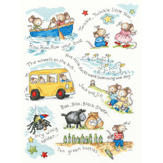 Bothy Threads Twinkle, Twinkle, Little Star Counted Cross-Stitch Kit