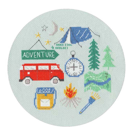 Bothy Threads - William Morris - Pimpernel (Cross Stitch Kit - View #3