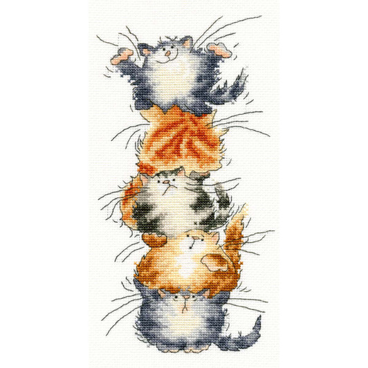 Bothy Threads Kreuzstich-Set „Es Ist Das Leben Einer Katze“ – Inkl. Stoff, Garn & Anleitung