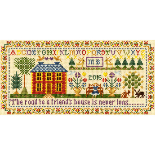 Bothy Threads Friends House Counted Cross-Stitch Kit