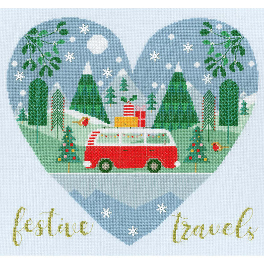 Bothy Threads Festive Travels Counted Cross-Stitch Kit Bothy Threads Festive Travels Counted Cross-Stitch Kit