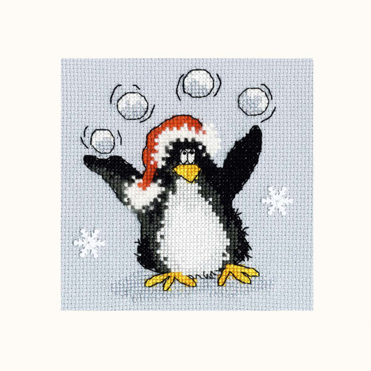 Bothy Threads PPP Playing Snowballs Counted Cross-Stitch Kit Bothy Threads PPP Playing Snowballs Counted Cross-Stitch Kit