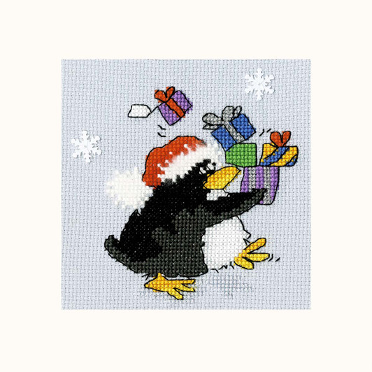 Bothy Threads Kit di biglietti di Natale a punto croce contati auguri di Natale