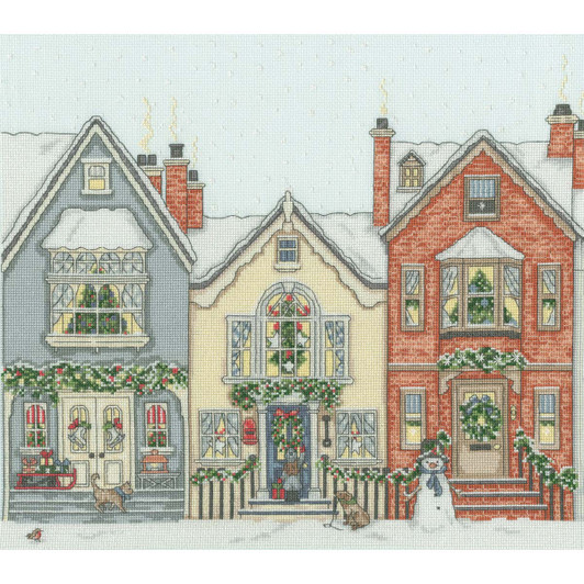 Bothy Threads Snowy Street Counted Cross-Stitch Kit Bothy Threads Snowy Street Counted Cross-Stitch Kit