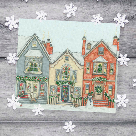 Bothy Threads Snowy Street Counted Cross-Stitch Kit Bothy Threads Snowy Street Counted Cross-Stitch Kit