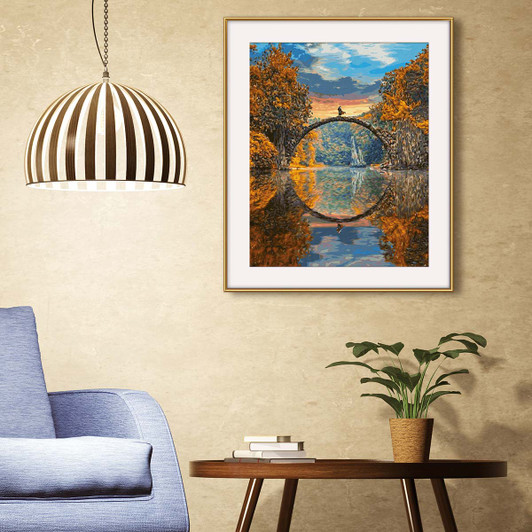 Schipper Devil’s Bridge at Lake Rakotzsee Paint by Number Kit Schipper Devil’s Bridge at Lake Rakotzsee Paint by Number Kit