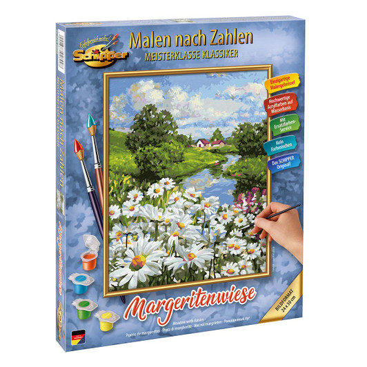 Schipper Meadow with Daisies Paint by Number Kit Schipper Meadow with Daisies Paint by Number Kit