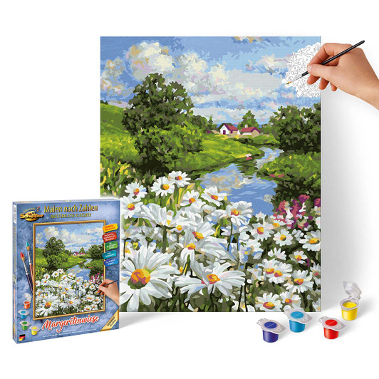 Schipper Meadow with Daisies Paint by Number Kit Schipper Meadow with Daisies Paint by Number Kit
