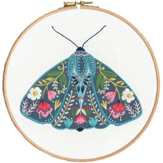 Bothy Threads Pollen-Moth Stamped Embroidery Kit Bothy Threads Pollen-Moth Stamped Embroidery Kit