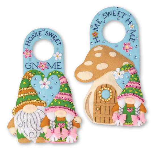 Bucilla Springtime Gnomes Door Hangers Felt & Sequin Kit Bucilla Springtime Gnomes Door Hangers Felt & Sequin Kit