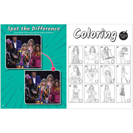 Fox Chapel Publishing SUPER FAN-tastic Taylor Swift Coloring & Activity Book