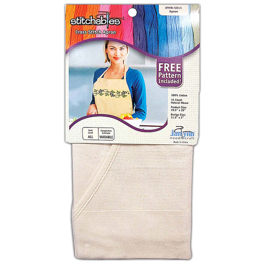 Janlynn Cross Stitch Apron Counted Cross-Stitch Janlynn Cross Stitch Apron Counted Cross-Stitch