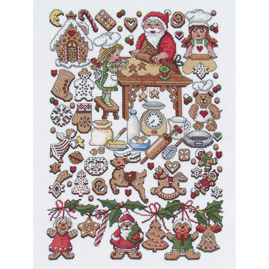 Herrschners Cookie Sampler Counted Cross-Stitch Kit Herrschners Cookie Sampler Counted Cross-Stitch Kit