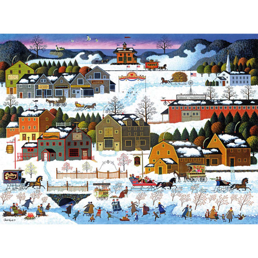 Buffalo Games Hickory Haven Canal Jigsaw Puzzle