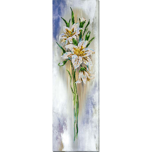Abris Art Fragile Lilies Beaded Embroidery Kit Abris Art Fragile Lilies Beaded Embroidery Kit
