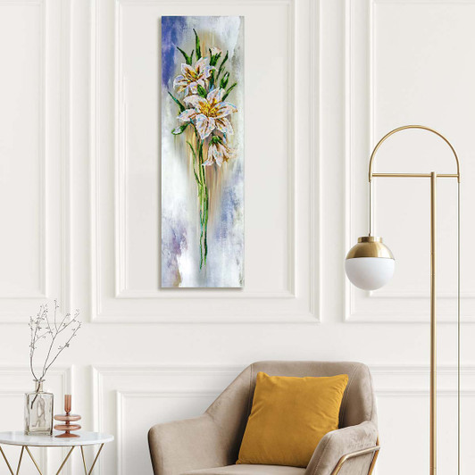 Abris Art Fragile Lilies Beaded Embroidery Kit Abris Art Fragile Lilies Beaded Embroidery Kit