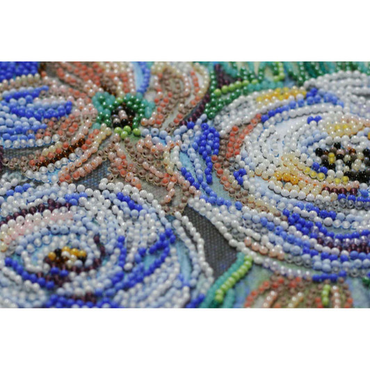 Abris Art Pastel Bouquet Beaded Embroidery Kit