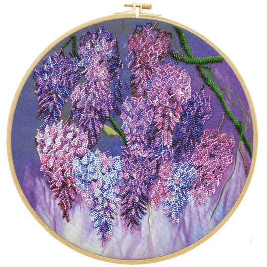 Abris Art Wisteria Beaded Embroidery Kit Abris Art Wisteria Beaded Embroidery Kit