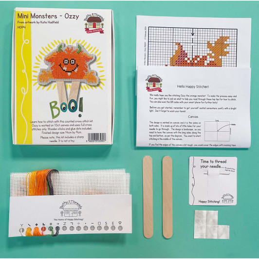 Bothy Threads Mini Monsters- Ozzy Counted Cross-Stitch Kit Bothy Threads Mini Monsters- Ozzy Counted Cross-Stitch Kit