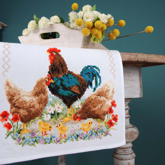Vervaco Butterfly Table Runner Counted CrossStitch Kit