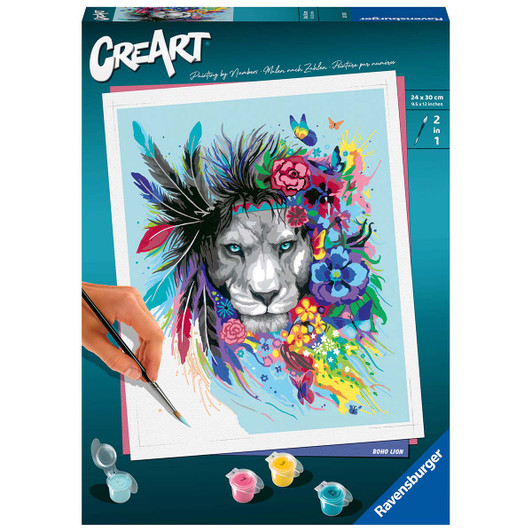 Ravensburger  Boho Lion Paint by Number Kit