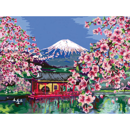 Ravensburger  Japanese Cherry Blossom Paint by Number Kit