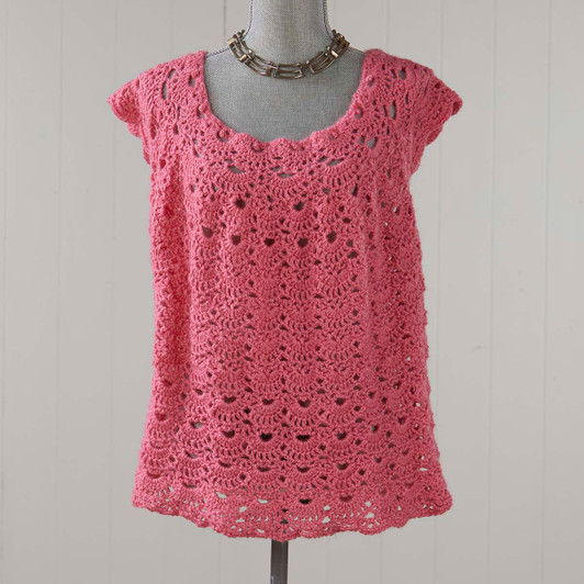 Herrschners Rose' Lace Top Yarn Pack Herrschners Rose' Lace Top Yarn Pack