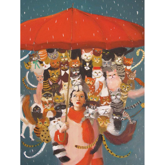 New York Puzzle Company The Cat Countess Jigsaw Puzzle