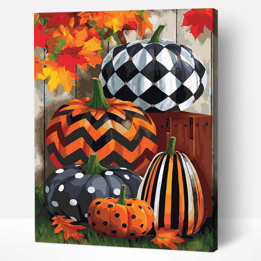 Adbrain Gemoetric Harvest Paint by Number Kit