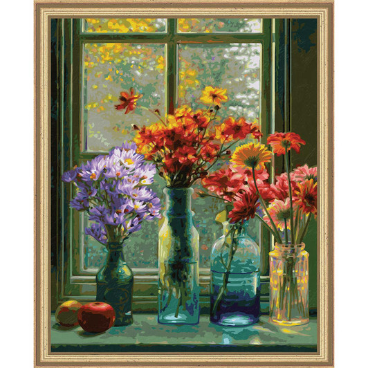 Schipper Flower Love Kit & Frame Paint by Number Kit Schipper Flower Love Kit & Frame Paint by Number Kit
