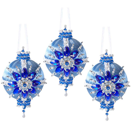 Herrschners Cerulean Burst Ornament Kit