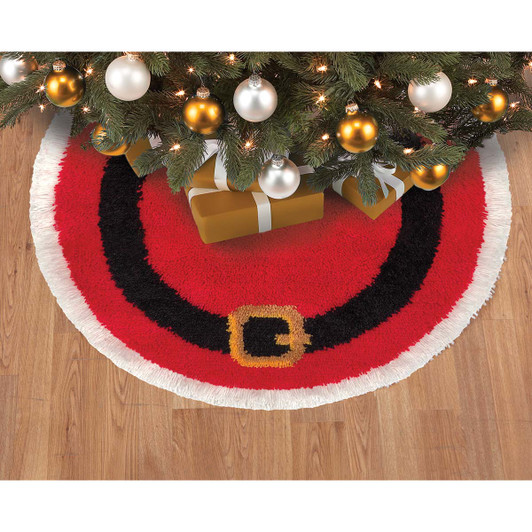 Herrschners Santa Belt Tree Skirt Latch Hook Kit
