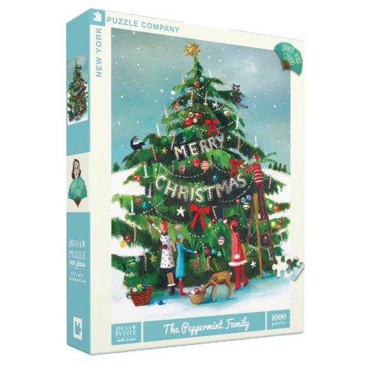 New York Puzzle Company The Peppermint Family Jigsaw Puzzle