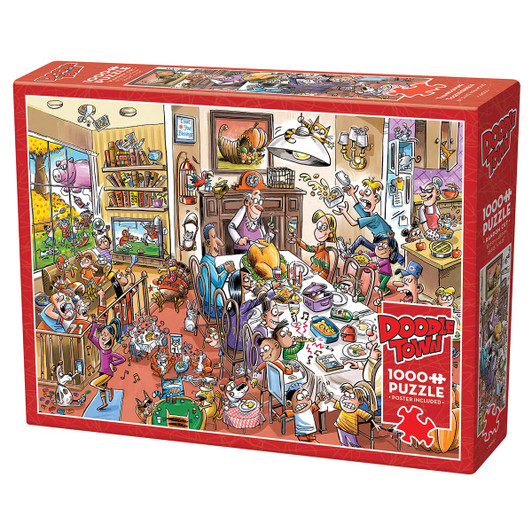 Doodle Town Thanksgiving Togetherness Jigsaw Puzzle Doodle Town Thanksgiving Togetherness Jigsaw Puzzle