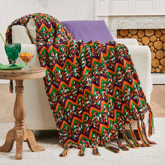 Herrschners Holiday Waves Afghans Crochet Kit Herrschners Holiday Waves Afghans Crochet Kit