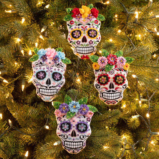 Bucilla Floral Sugar Skulls Felt & Sequin Kit